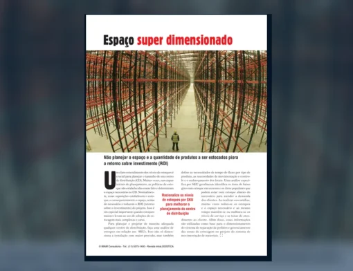 Capa do artigo do acervo técnico da IMAM sobre dimensionamento do CD
