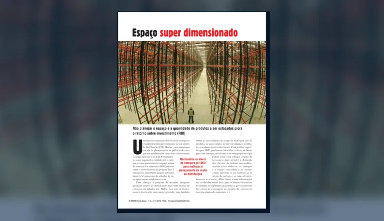 Capa do artigo do acervo técnico da IMAM sobre dimensionamento do CD