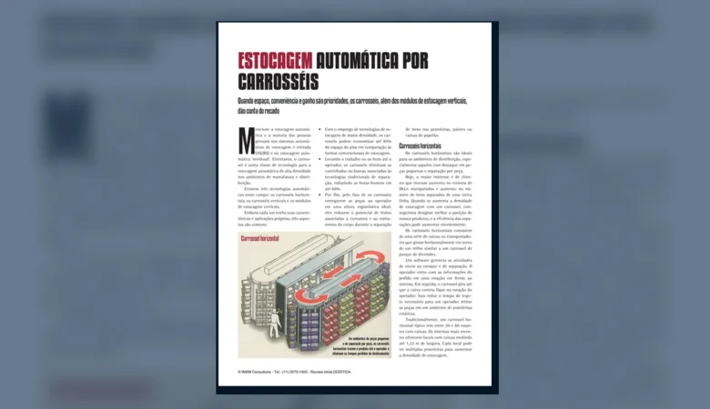 Capa do artigo do acervo técnico da IMAM sobre carrosséis automáticos