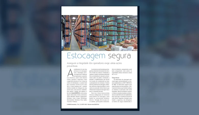 Capa do artigo do acervo técnico da IMAM sobre estocagem segura