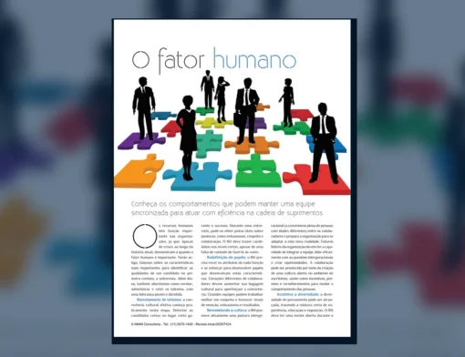 Capa do artigo do acervo técnico da IMAM sobre fator humano na supply chain