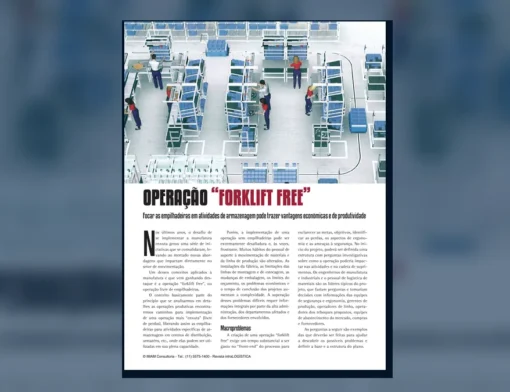 Capa do artigo do acervo técnico da IMAM sobre operação sem empilhadeiras