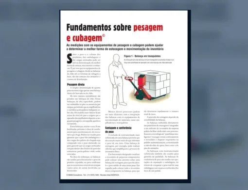 Capa do artigo do acervo técnico da IMAM sobre pesagem e cubagem
