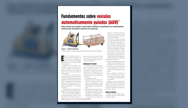 Capa do artigo do acervo técnico da IMAM sobre AGV