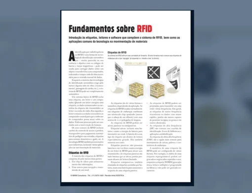 Capa do artigo do acervo técnico da IMAM sobre sistema de RFID