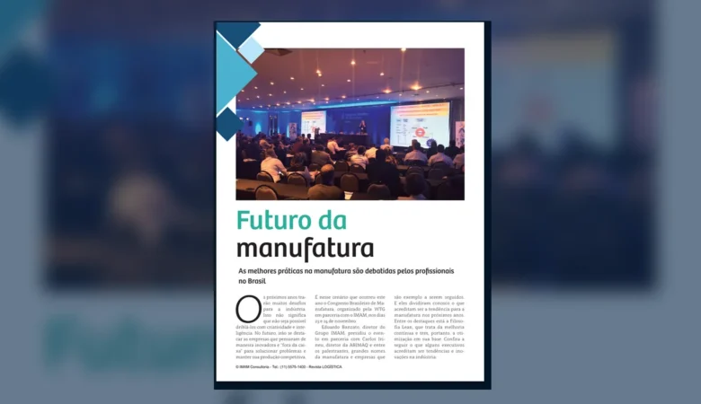 Capa do artigo do acervo técnico da IMAM sobre tendências da manufatura