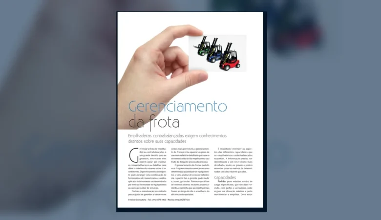 Capa do artigo do acervo técnico da IMAM sobre capacidade da empilhadeira