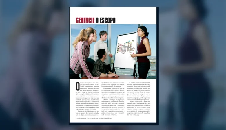 Capa do artigo do acervo técnico da IMAM sobre escopo do projeto