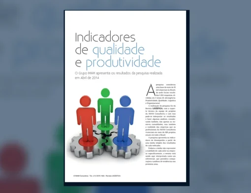 Capa do artigo do acervo técnico da IMAM sobre indicadores de qualidade e produtividade