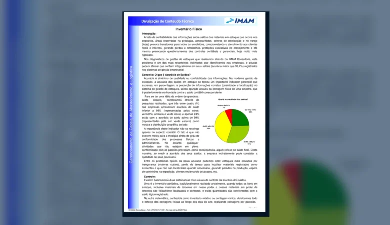 Capa do artigo do acervo técnico da IMAM sobre acurácia dos saldos