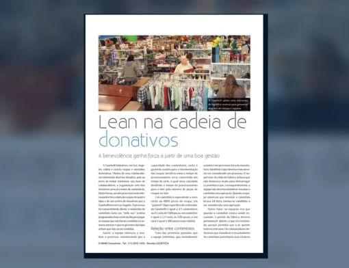 Capa do artigo do acervo técnico da IMAM sobre lean na logística reversa