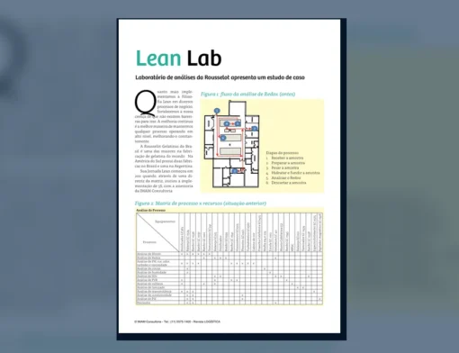Capa do artigo do acervo técnico da IMAM sobre lean no laboratório