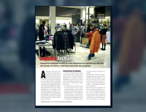 Capa do artigo do acervo técnico da IMAM sobre logística da moda
