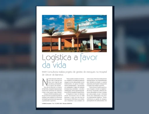 Capa do artigo do acervo técnico da IMAM sobre gestão de estoques hospitalar