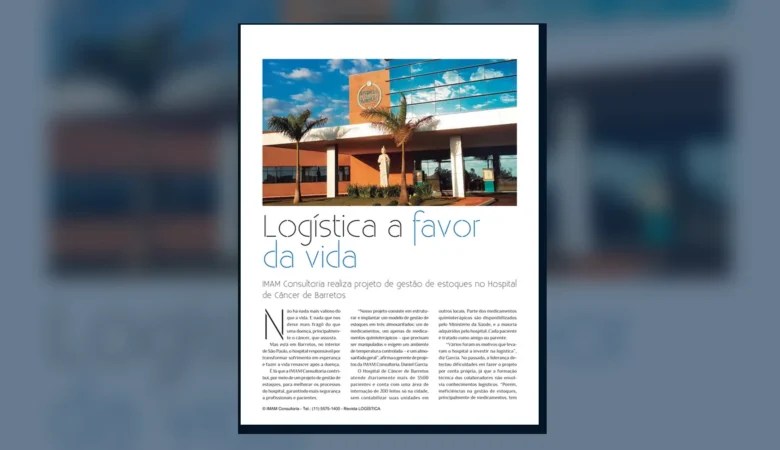 Capa do artigo do acervo técnico da IMAM sobre gestão de estoques hospitalar
