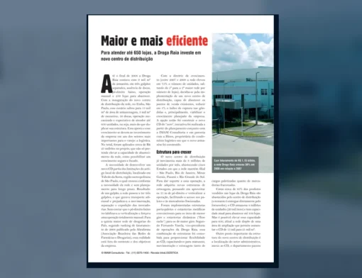 Capa do artigo do acervo técnico da IMAM sobre CD de drogaria