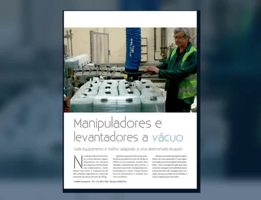 Capa do artigo do acervo técnico da IMAM sobre manipuladores de carga