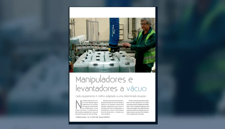 Capa do artigo do acervo técnico da IMAM sobre manipuladores de carga