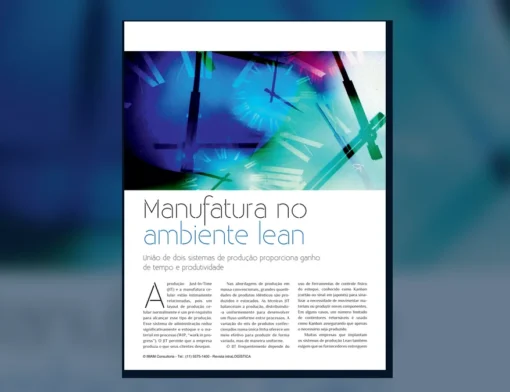 Capa do artigo do acervo técnico da IMAM sobre JIT e kanban