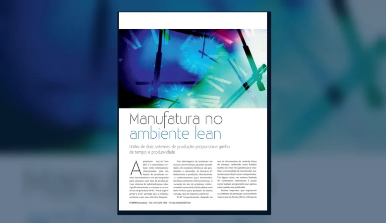 Capa do artigo do acervo técnico da IMAM sobre JIT e kanban