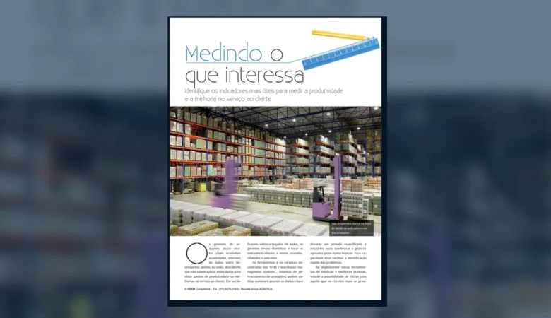 Capa do artigo do acervo técnico da IMAM sobre indicadores do armazém