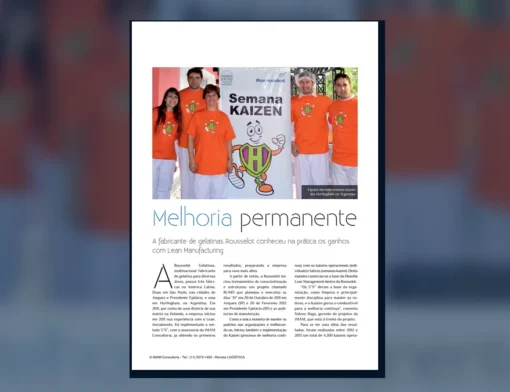 Capa do artigo do acervo técnico da IMAM sobre jornada lean