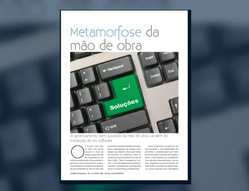 Capa do artigo do acervo técnico da IMAM sobre gerenciamento de mão de obra
