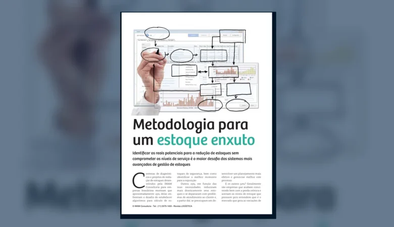 Capa do artigo do acervo técnico da IMAM sobre estoque enxuto
