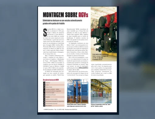 Capa do artigo do acervo técnico da IMAM sobre montagem sobre AGVs