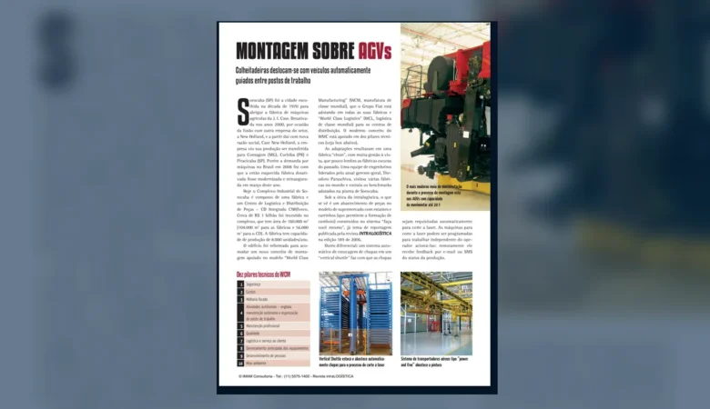 Capa do artigo do acervo técnico da IMAM sobre montagem sobre AGVs