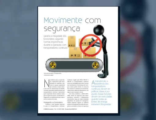 Capa do artigo do acervo técnico da IMAM sobre proteção de transportadores contínuos