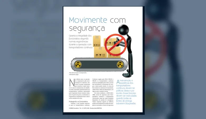 Capa do artigo do acervo técnico da IMAM sobre proteção de transportadores contínuos