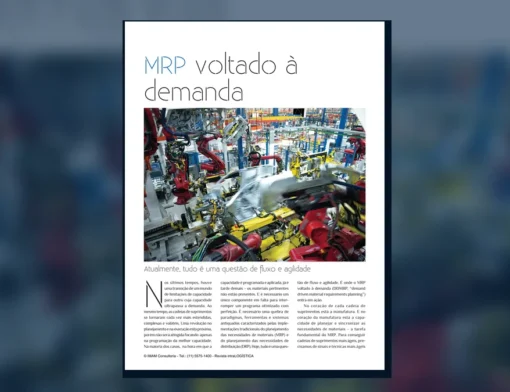 Capa do artigo do acervo técnico da IMAM sobre MRP voltado à demanda