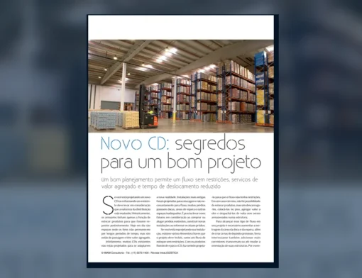 Capa do artigo do acervo técnico da IMAM sobre projeto de novo CD