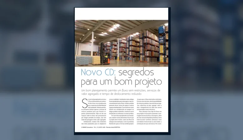 Capa do artigo do acervo técnico da IMAM sobre projeto de novo CD