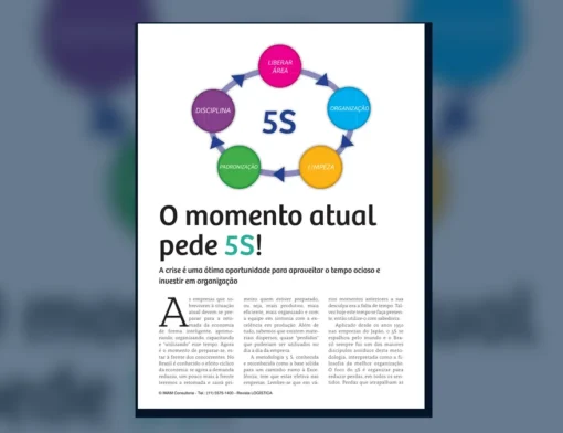 Capa do artigo do acervo técnico da IMAM sobre programa 5S