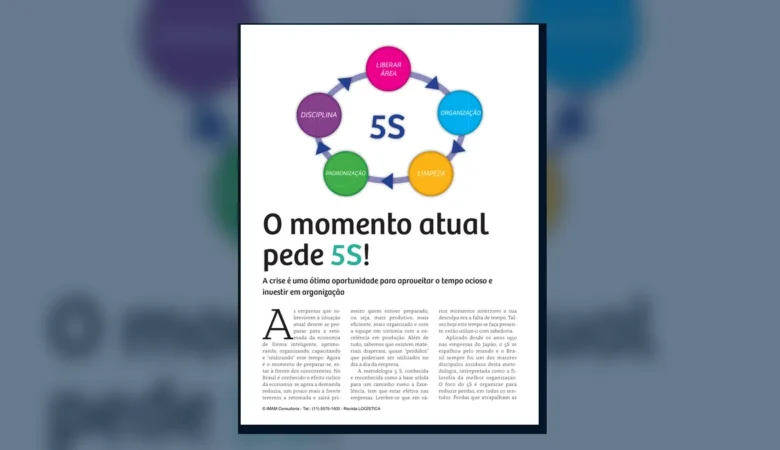 Capa do artigo do acervo técnico da IMAM sobre programa 5S