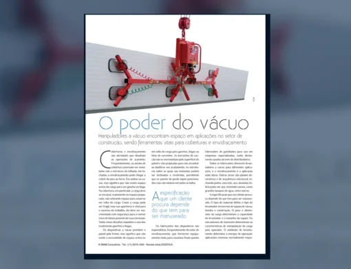 Capa do artigo do acervo técnico da IMAM sobre manipulador a vácuo