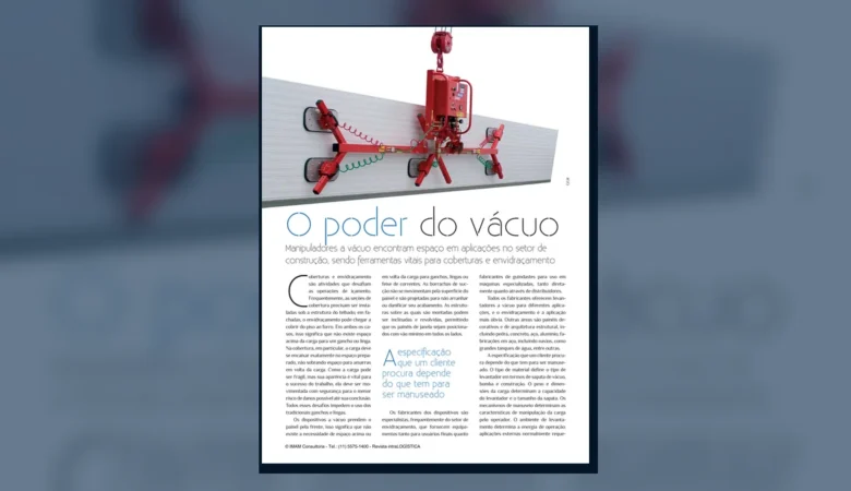 Capa do artigo do acervo técnico da IMAM sobre manipulador a vácuo