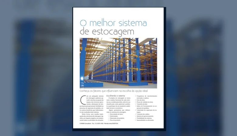 Capa do artigo do acervo técnico da IMAM sobre parâmetros de estocagem