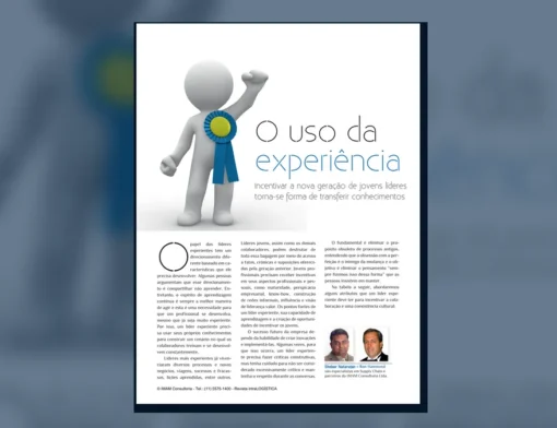 Capa do artigo do acervo técnico da IMAM sobre líder experiente