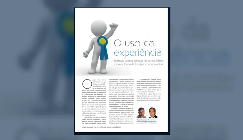 Capa do artigo do acervo técnico da IMAM sobre líder experiente