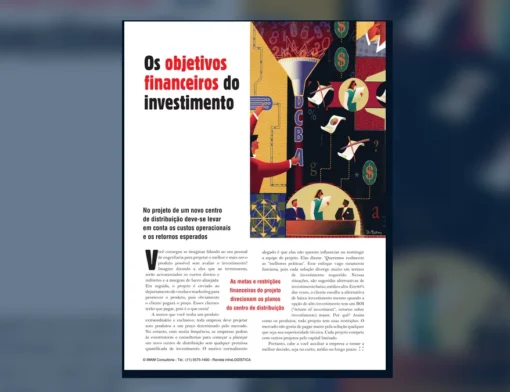 Capa do artigo do acervo técnico da IMAM sobre investimento em centro de distribuição