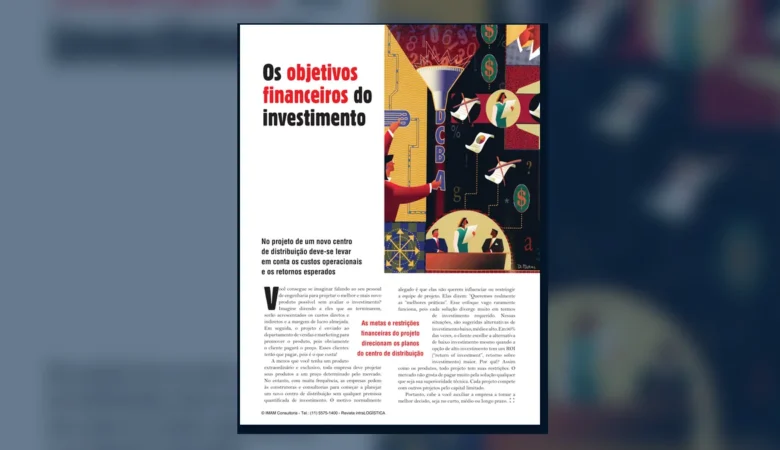 Capa do artigo do acervo técnico da IMAM sobre investimento em centro de distribuição