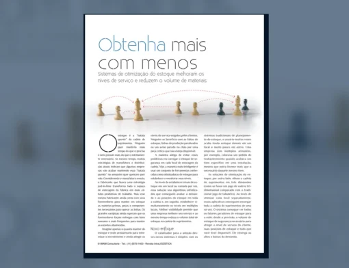 Capa do artigo do acervo técnico da IMAM sobre otimização de estoque