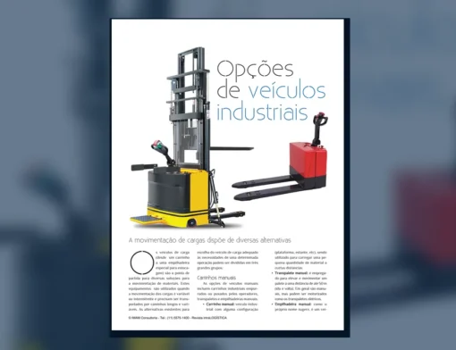 Capa do artigo do acervo técnico da IMAM sobre tipos de veículos industriais