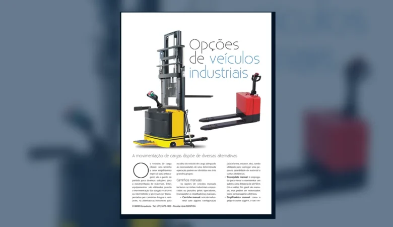 Capa do artigo do acervo técnico da IMAM sobre tipos de veículos industriais