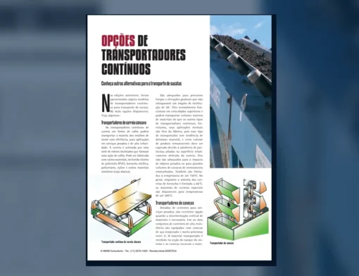 Capa do artigo do acervo técnico da IMAM sobre transportadores de sucata