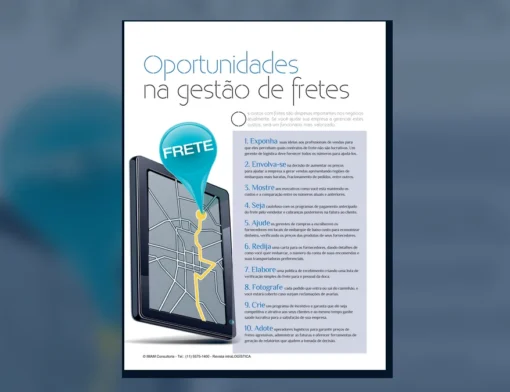 Capa do artigo do acervo técnico da IMAM sobre gestão de fretes
