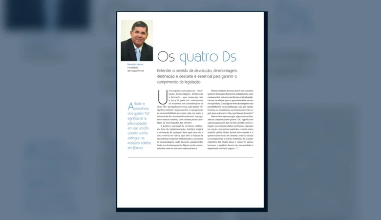 Capa do artigo do acervo técnico da IMAM sobre quatro Ds